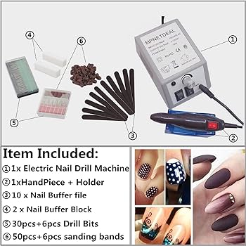 ネイルアート用品(筆など) ARGOFILE Nail care machine POP FILE Amazon.com: Electric Nail Drill Machine Manicure Pedicure