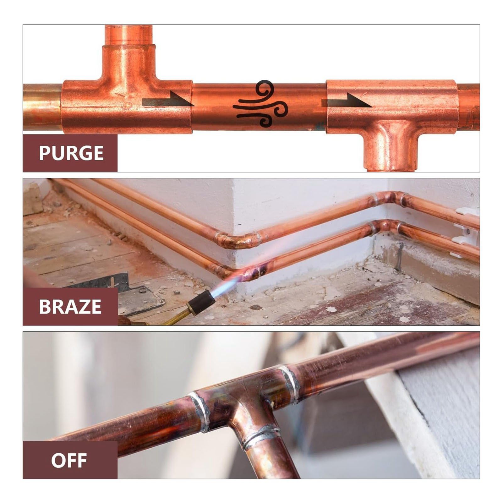 Outil De Purge à L’azote Pour CVC – Connecteur 1/4”, Cadran 3 Positions, Pour Brasage Et Maintenance (50 PSI)