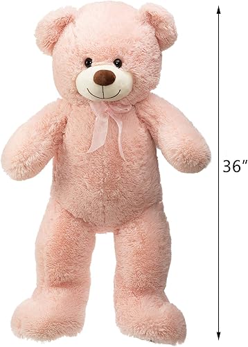Miniatura 7 de HollyHOME oso de peluche gigante, animal de peluche, diseño de oso grande de 36 pulgadas
