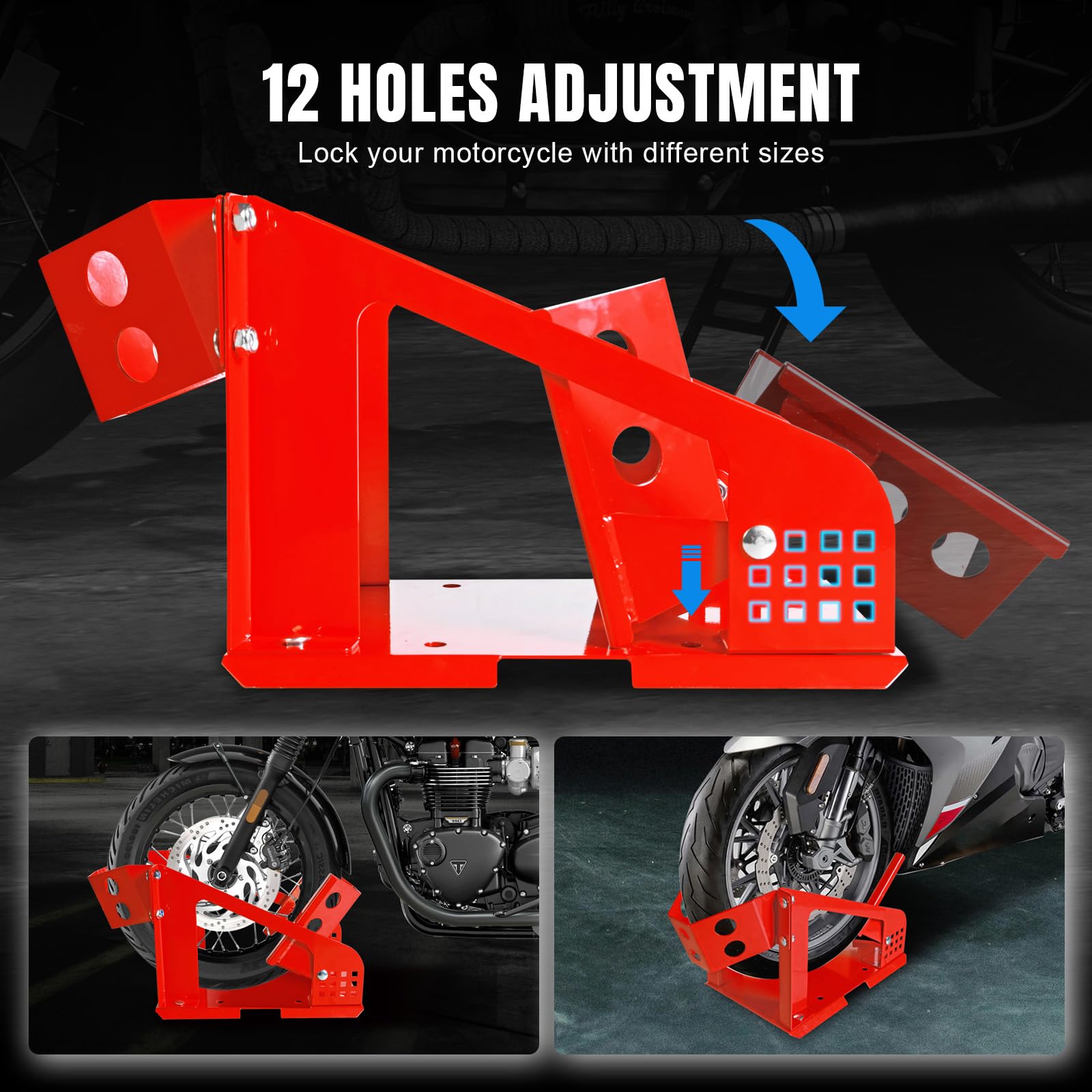Jack Boss Motorcycle Wheel Chock - 1800 Lbs Support -3