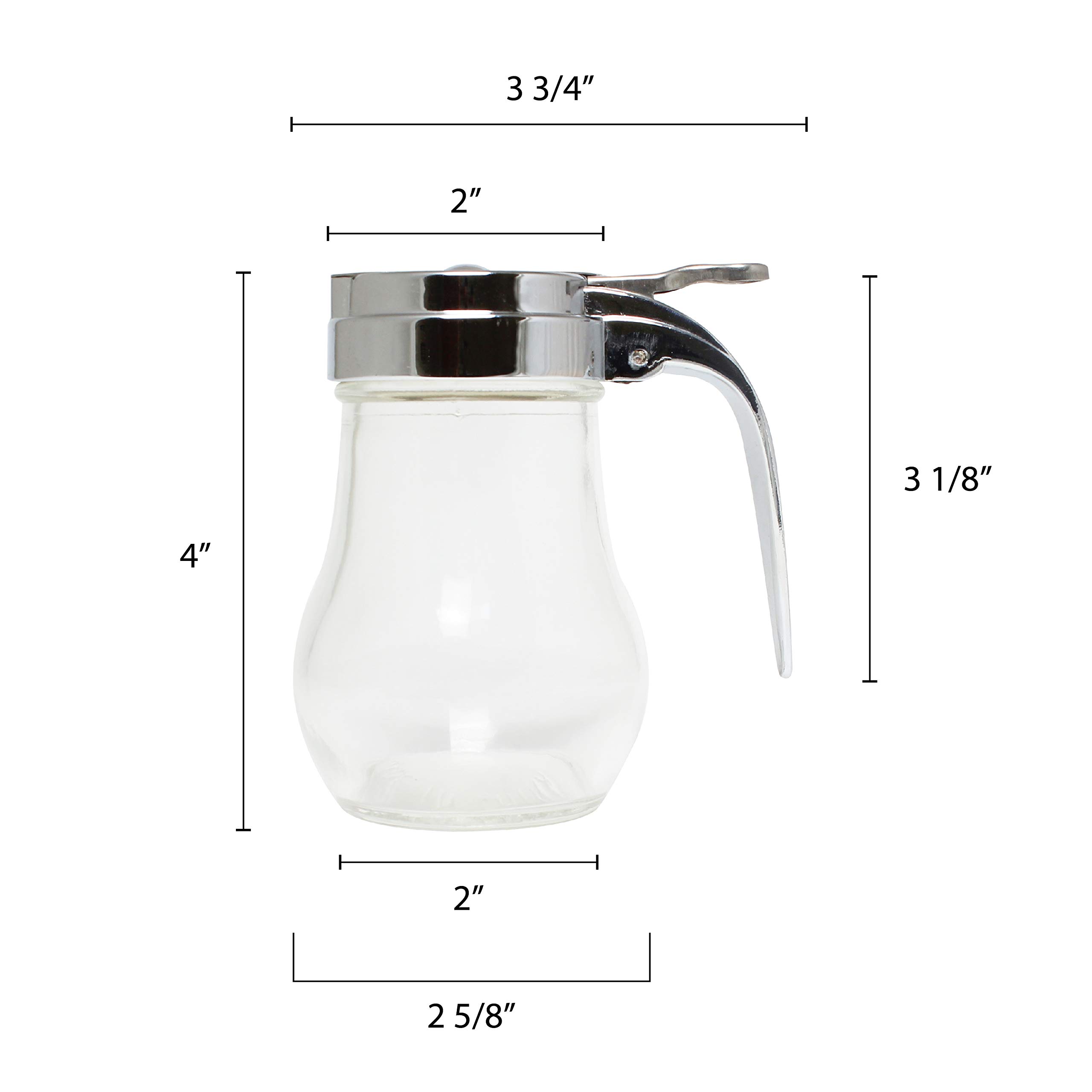 Thunder Group GLTWSY006 Dispensador de jarabe con tapa de zinc fundido, 6 onzas