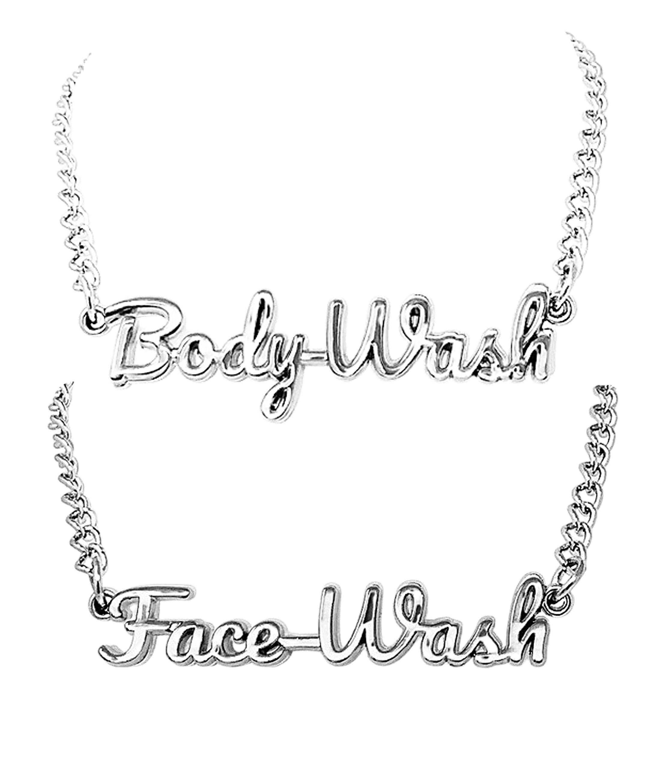 Face Wash Body Washn Label Tags Rust Resistant Face Body Wash Silver