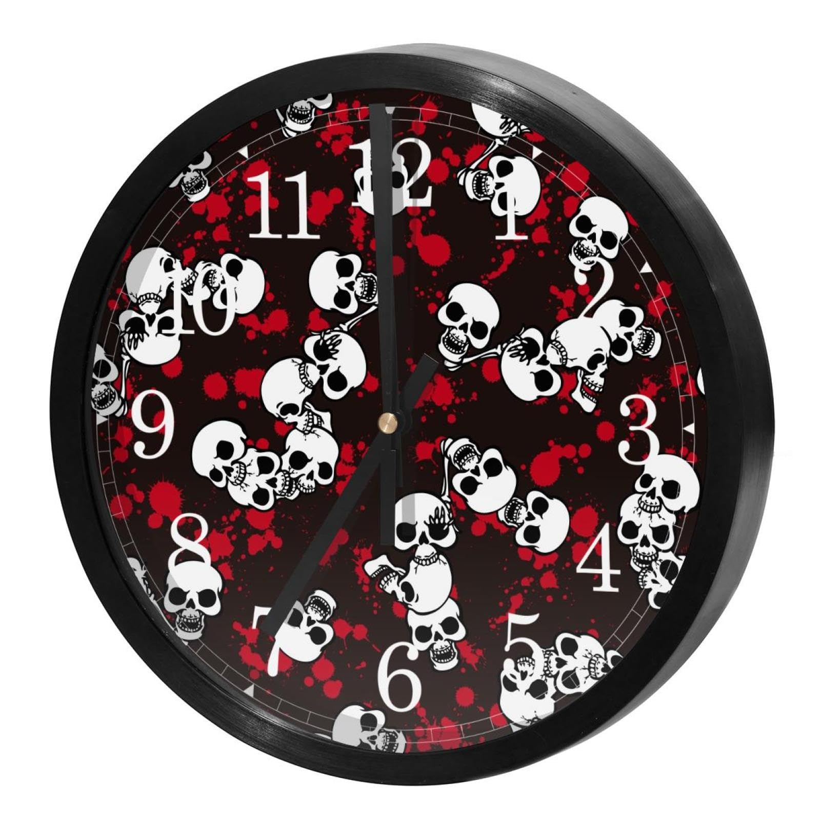 Horloge murale silencieuse à quartz pour école et espace de travail
