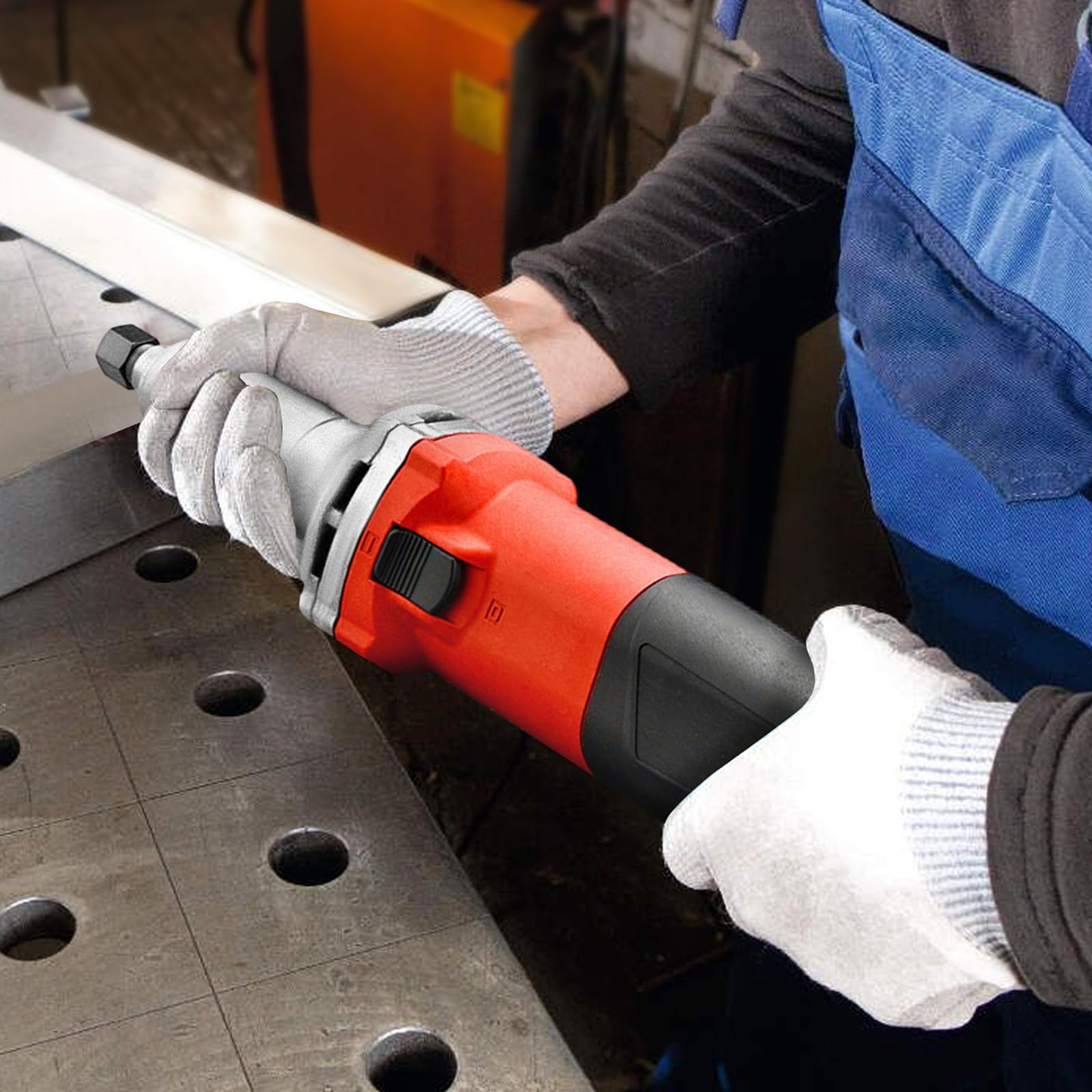 Smerigliatrice Elettrica HERZO 500W | Per Levigare E Scolpire | Mandrino 6mm | 27000 Giri/min - Foto 7