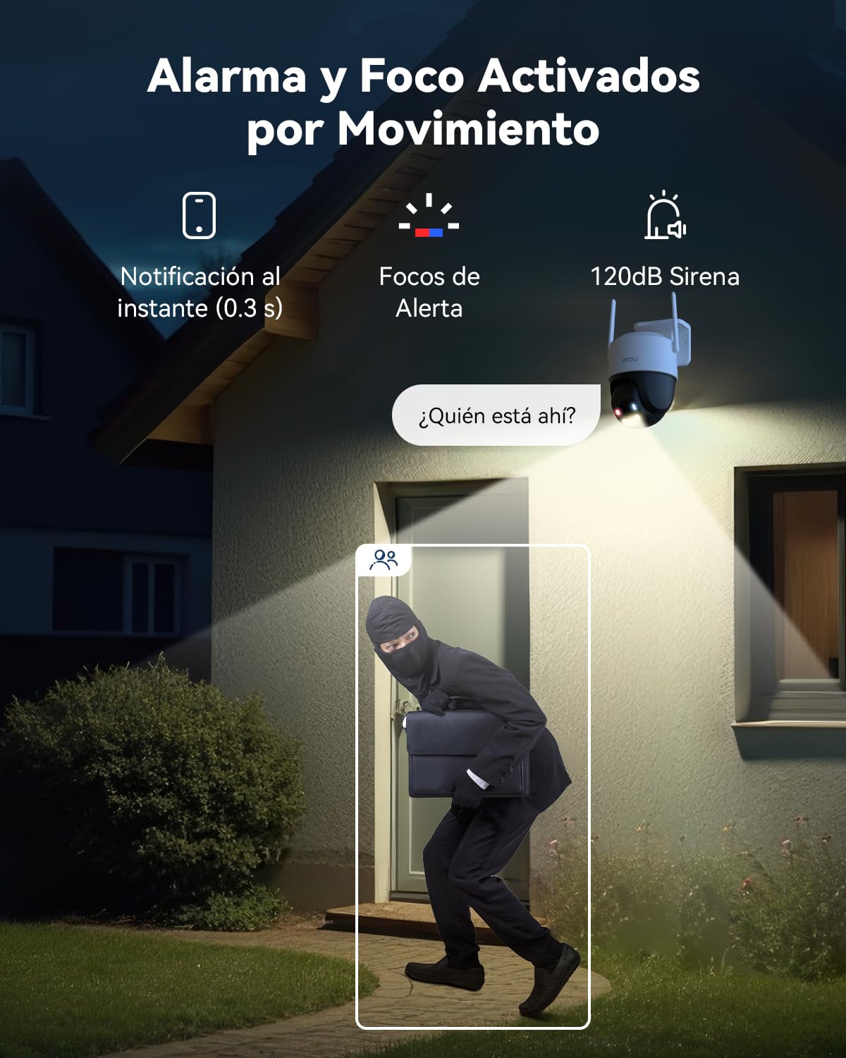 Imou 4K 8MP Cámara Vigilancia PoE, Cámara WiFi Exterior, Cruiser SC