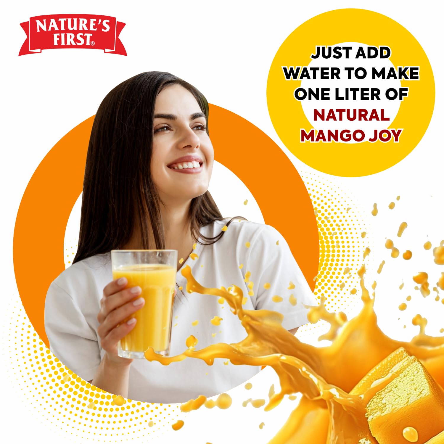 Nature's First Totapuri Mango Pulp 1 Kg pouch, With Pure Mango Goodness, Natural Sweet Flavor for Dessert, Shakes, Lassi, Smoothies, Fruit Juice 2