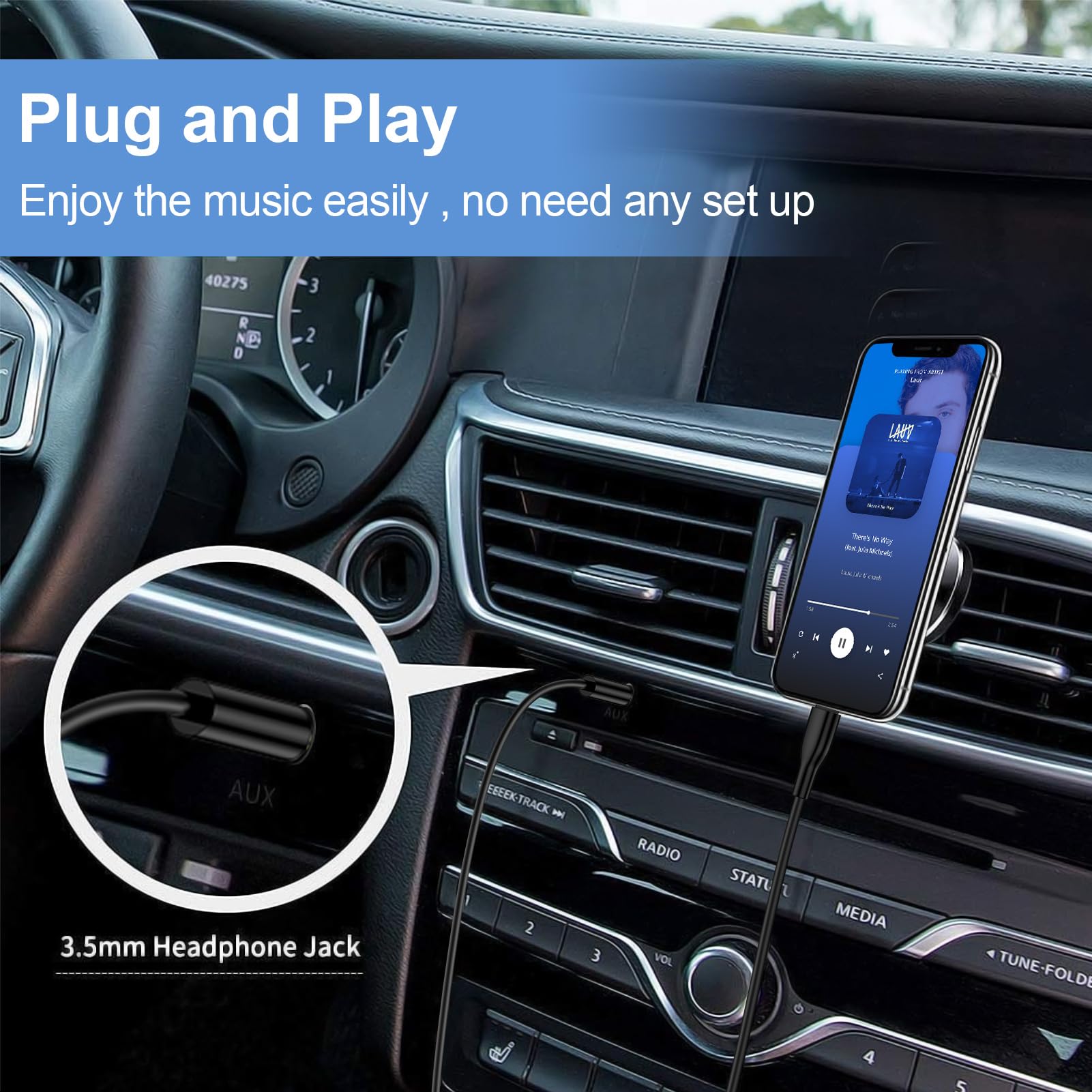 USB C to 3.5mm Audio Aux Cable Adapter for Samsung Galaxy A16 A15 A56 A14 S25 Ultra S24 S23 S22 S21 S20,3FT Type C to Headphone Male Cord Hi-Fi Stereo Car Auxiliary Cable for iPhone 16e 16 15 Pro Max