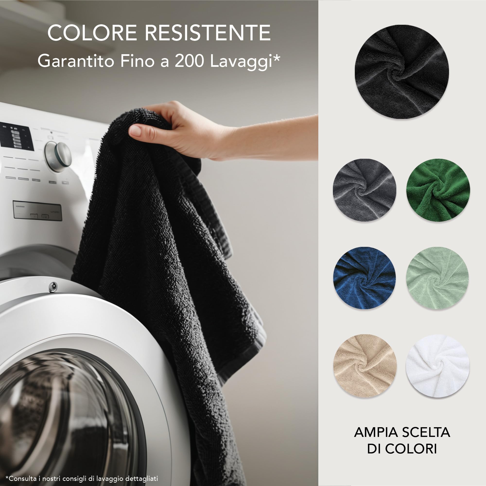 Asciugamano Bagno XXL 90x180 Cm – 100% Cotone, 500 G/m², Spugna Morbida, Oeko-TEX, Nero, Per Hotel E Spa