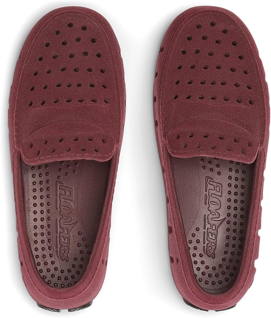 Floafers Unisex-Child Prodigy Driver Faux Suede (Toddler/Little Big Kid) Boat Shoe - size 4