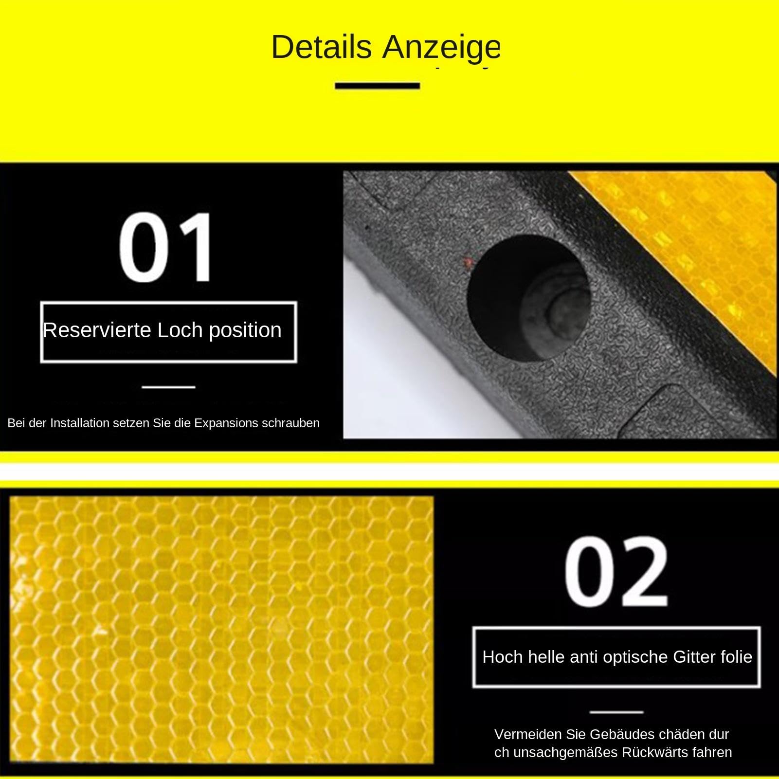 -Unterlegkeile, Wohnwagen-Nivellierblöcke, rutschfeste Motorrad | Unterlegkeile, stoßdämpfende Wohnmobil-Unterlegkeile 53 x 15 x 10 cm/20,87 x 5,91 x 3,94 Zoll für Autos, LKWs