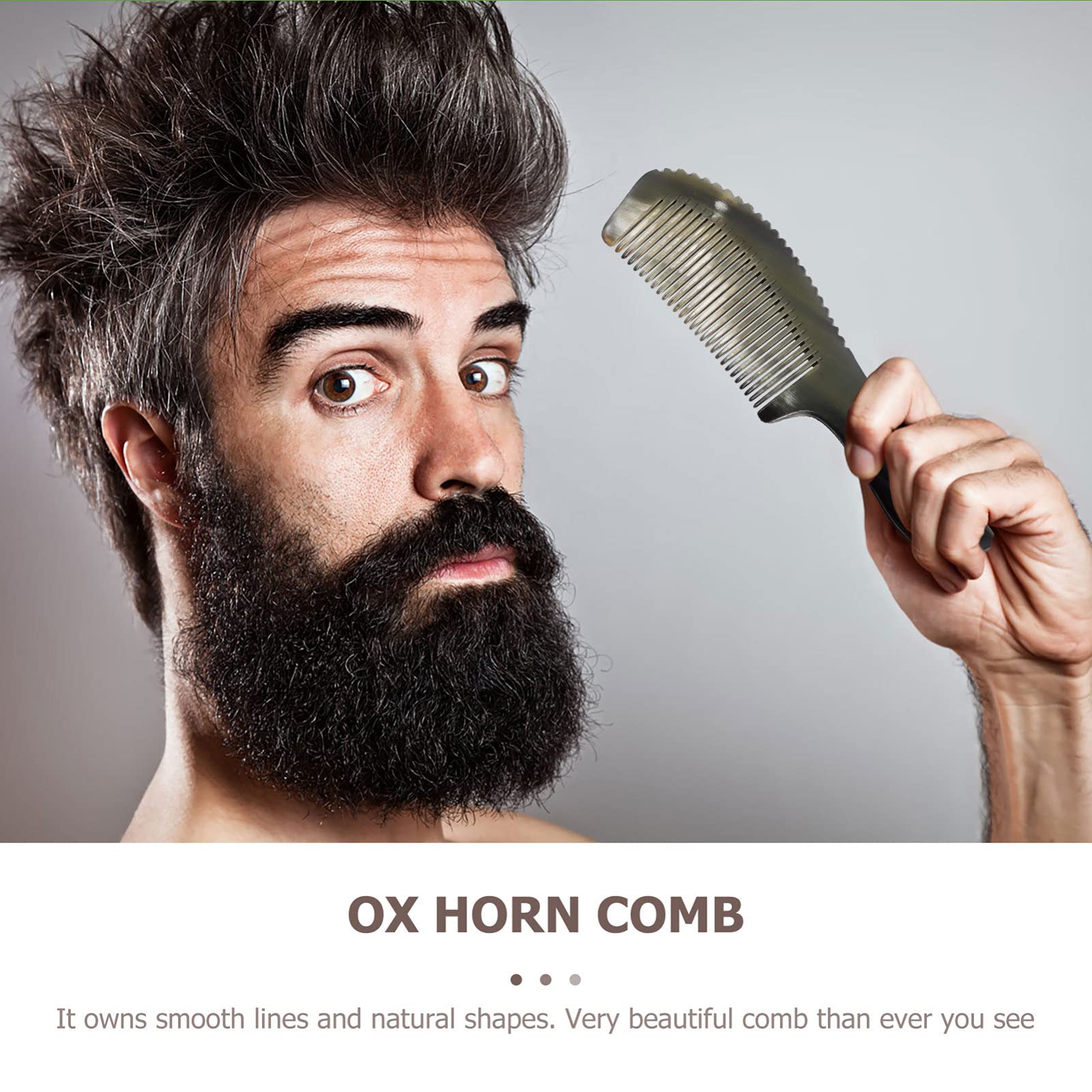 Amazon.co.jp: 牛ホーン櫛水牛の角櫛マッサージコーム頭皮もつれ解除