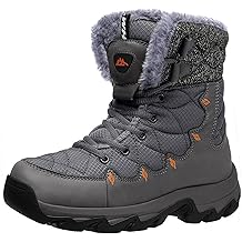 Men's Winter Snow Boots Water Resistant Non Slip Warm Outdoor Lightweight Comfortable Durable 7.1 IN Height Hiking Shoes