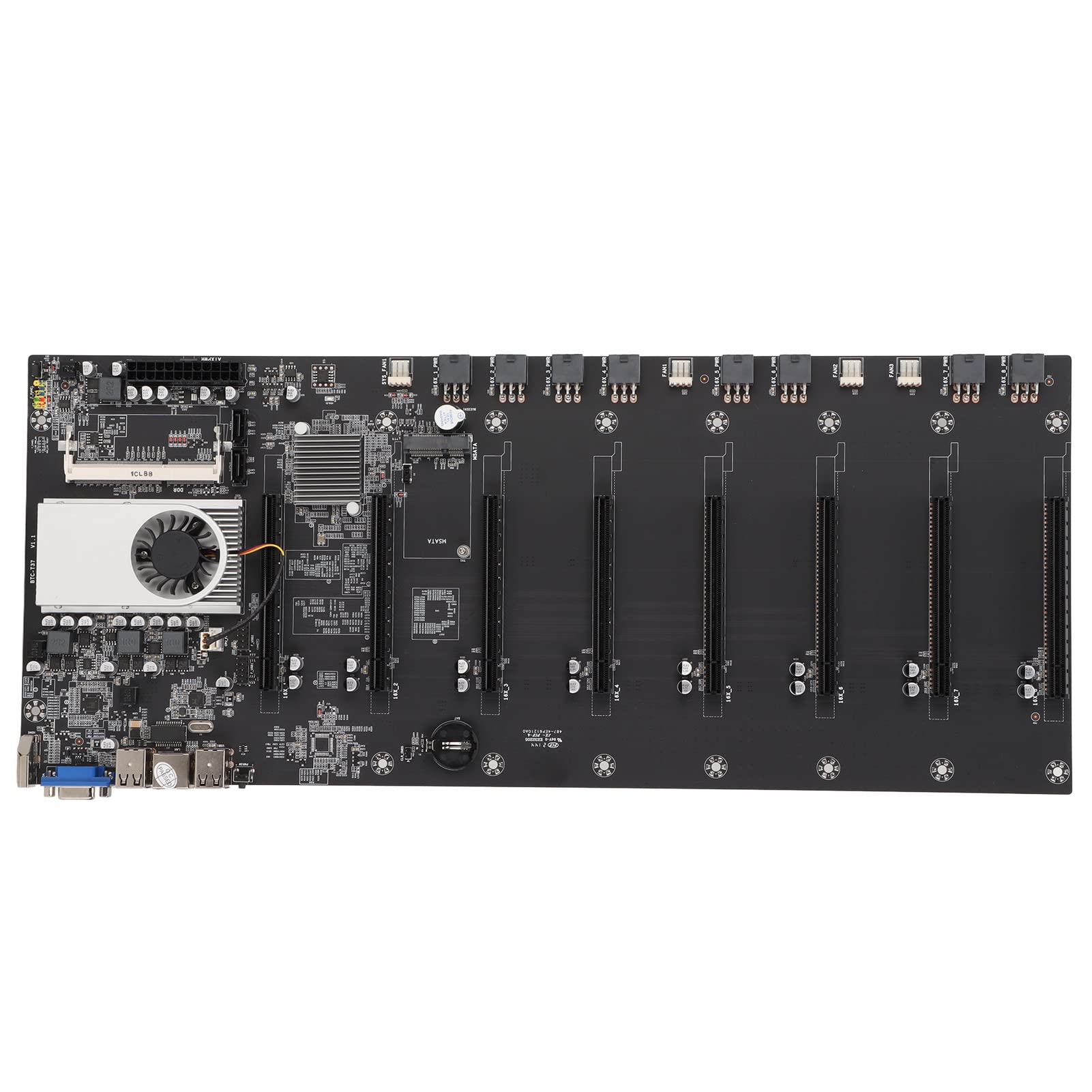 Brilluxa Carte mère, carte mère minière PC 8 ports PCIe 16X réseau Gigabit  DDR3, mainboard mining 8 emplacements PCIe pour rig de minage crypto et  ferme de minage GPU : Amazon.fr: Informatique