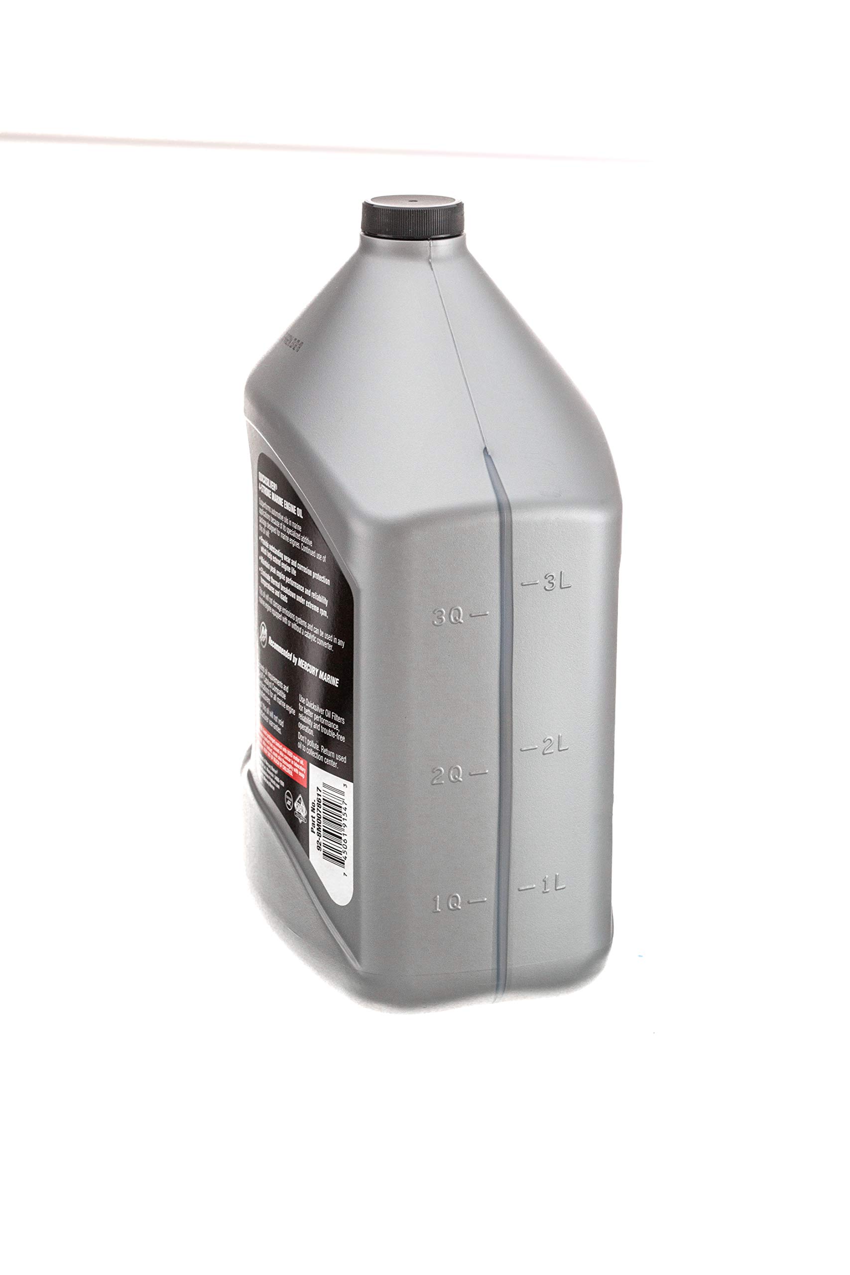Quicksilver 8M0086221 4-Takt-Schiffsöl – Für Außenbord-, Z-Antrieb- & Innenbordmotoren – SAE 10W-30 Mineralisch – 4 Liter, Silber