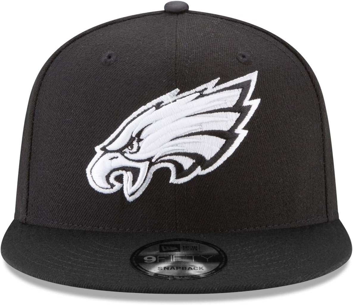 New Era NFL 9FIFTY Black/White Adjustable Snapback Hat Cap One Size Fits All