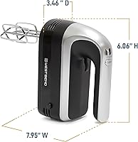 Vista 6 de West Bend Batidora de mano Plus con accesorio de licuadora de inmersión, 6 opciones de velocidad con mango ergonómico y estuche de almacenamiento a
