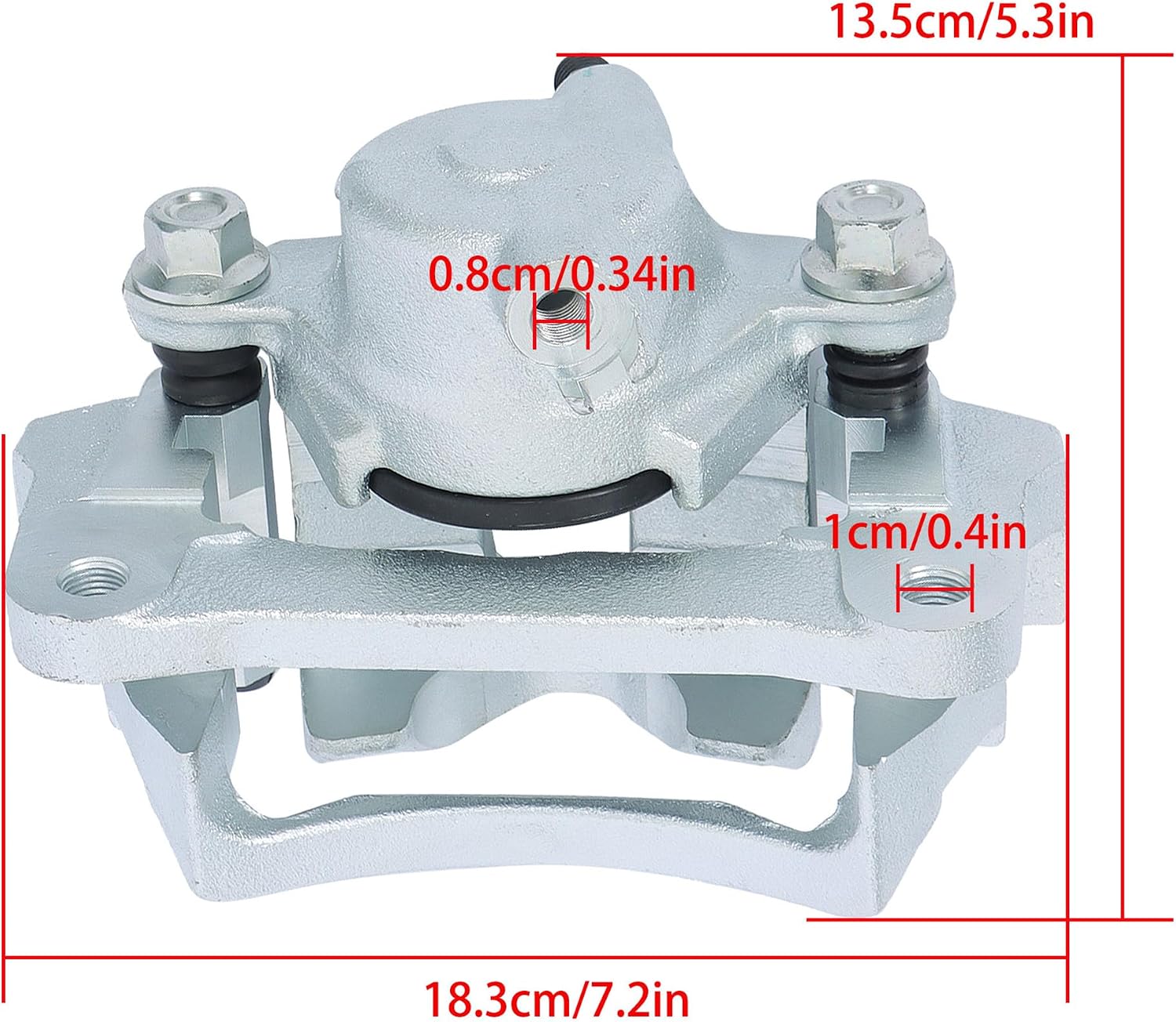 2 Pcs Disc Brake Caliper with Bracket Replacement for 4Runner 2003-2009 Replacement for FJ Cruiser 2007-2014 Rear Driver and Passenger Side 19B2727 19B2726