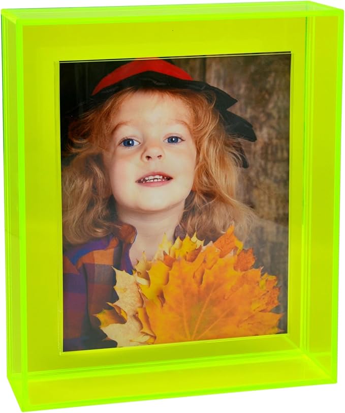11x14 Acrylic Picture Frame - Neon Green