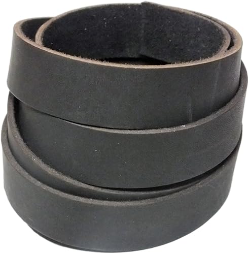 Miniatura 3 de TOFL Correa de cuero genuino de grano superior de 72 pulgadas de largo 78 pulgadas de ancho 18 pulgadas de grosor (7-8 onzas), 1 tira de cuero para