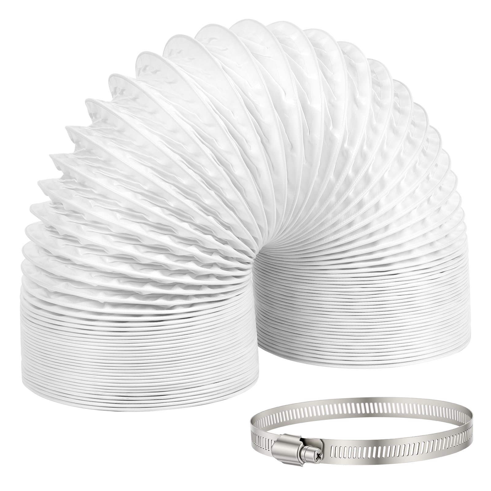 NUTKIT Portable Air Conditioner Hose, 10mm Diameter 300cm Length