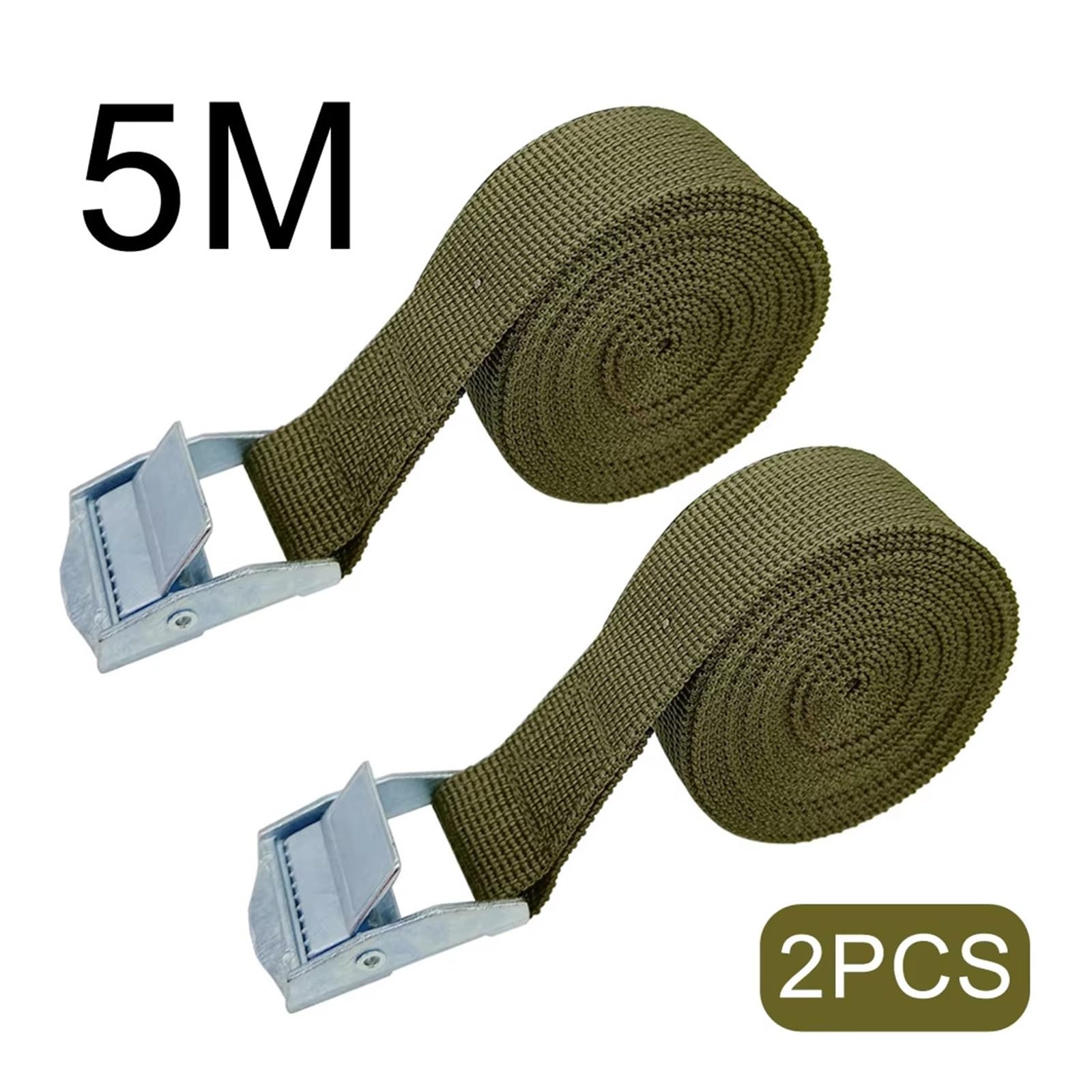Cinghia di fissaggio, Cinghia di ancoraggio for auto con corda di tensione da 5 m, cinghia a cricchetto resistente, cinghia di ancoraggio for bagagli, auto, camion, moto, bici, barca