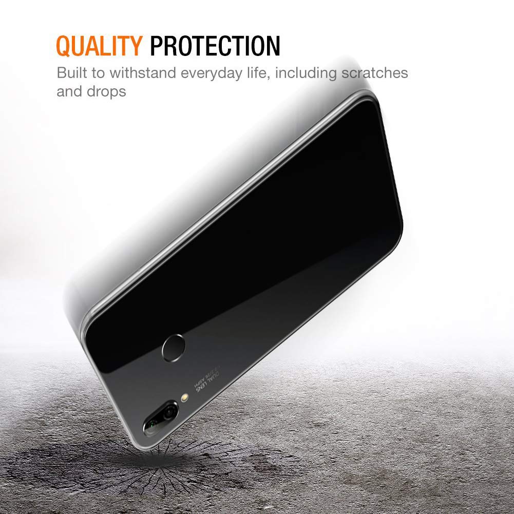 Yoedge 2 Pezzi Cover per Huawei P20 Lite 5,84, Squishy Silicone TPU Custodia per Cellulari con Disegni Aesthetic, Ultra Sottile Matte Antiurto Originale Cover Disegno Case, Punto