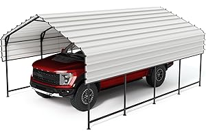21' x 13' x 10' Heavy Duty Metal Carport: Ultimate Storage Solution...
