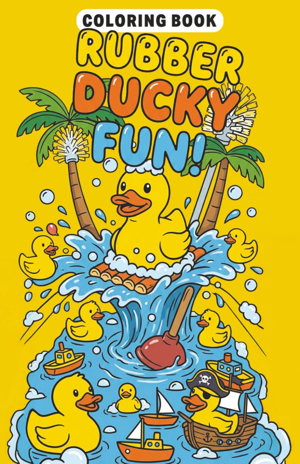 Rubber Duck Fun: Colouring Book