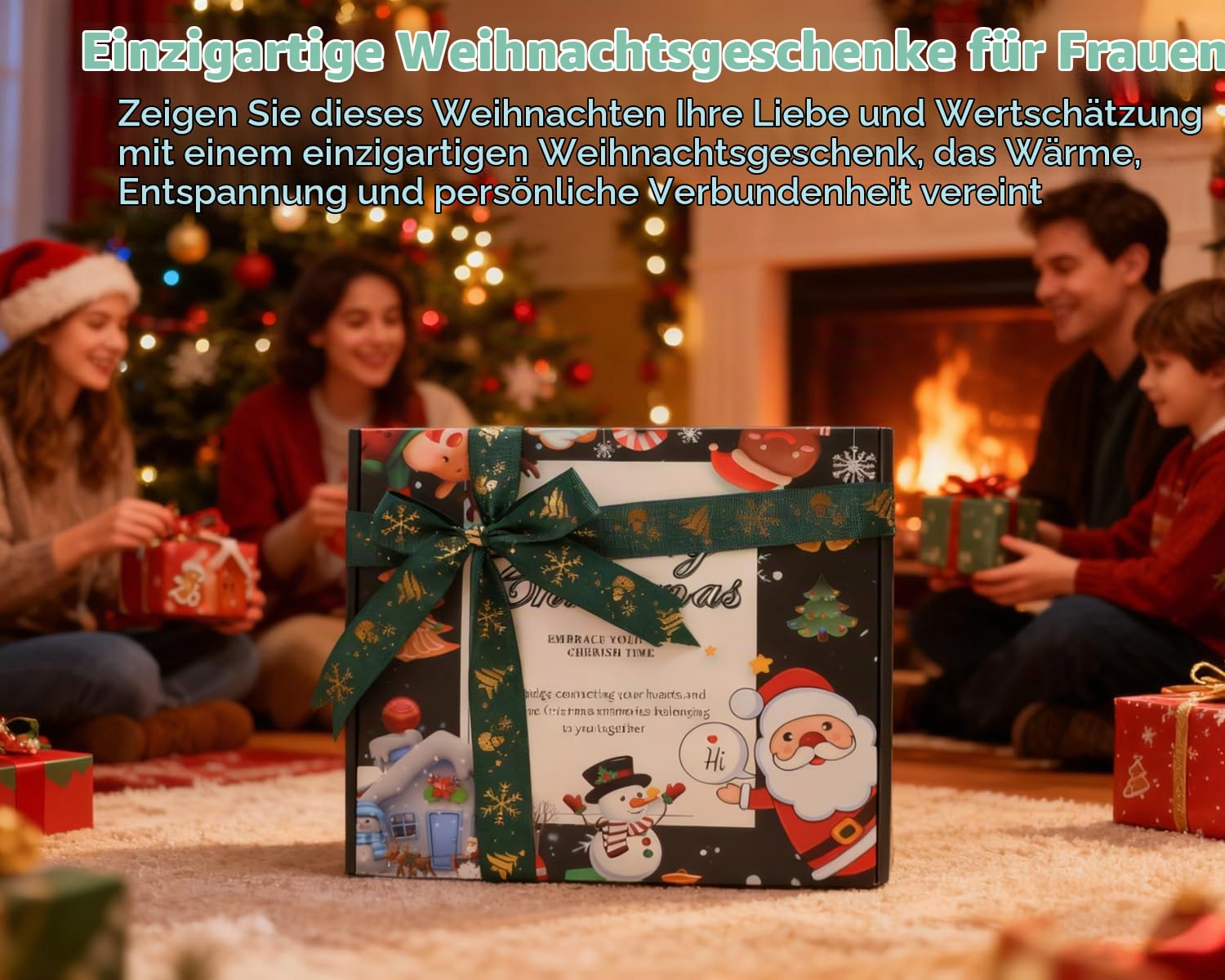 Geschenkset Frauen Weihnachten, Weihnachtsgeschenke für frauen, Geschenke für Weihnachten, Geschenke für Frauen, Entspannende Spa Geschenk mit Tumbler und Handcreme für Mütter, Christmas Relaxing