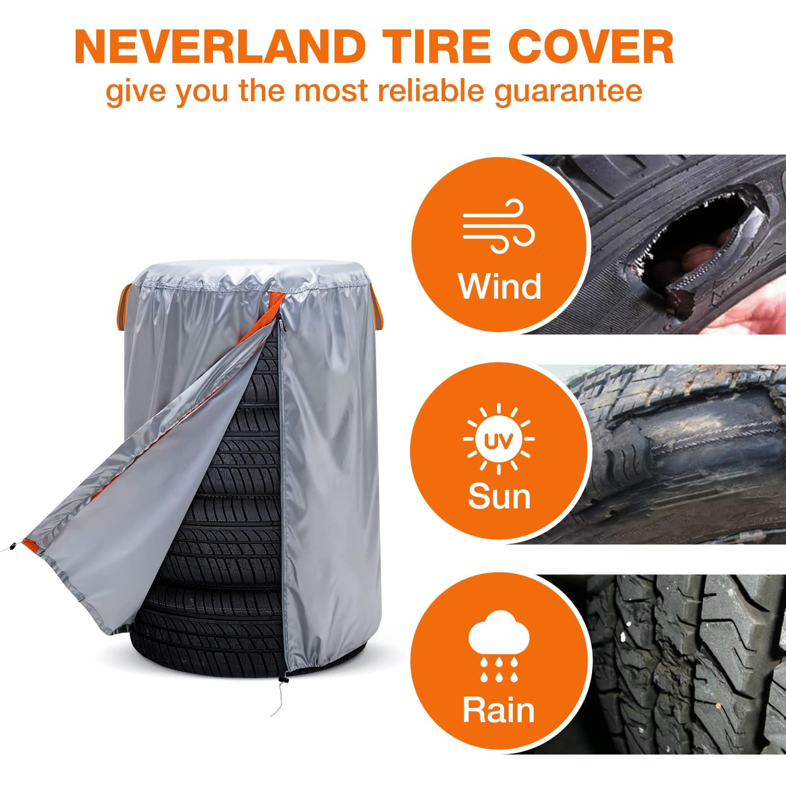 Amazon | NEVERLAND (ネバーランド) 大型タイヤカバー 収納用 季節限定