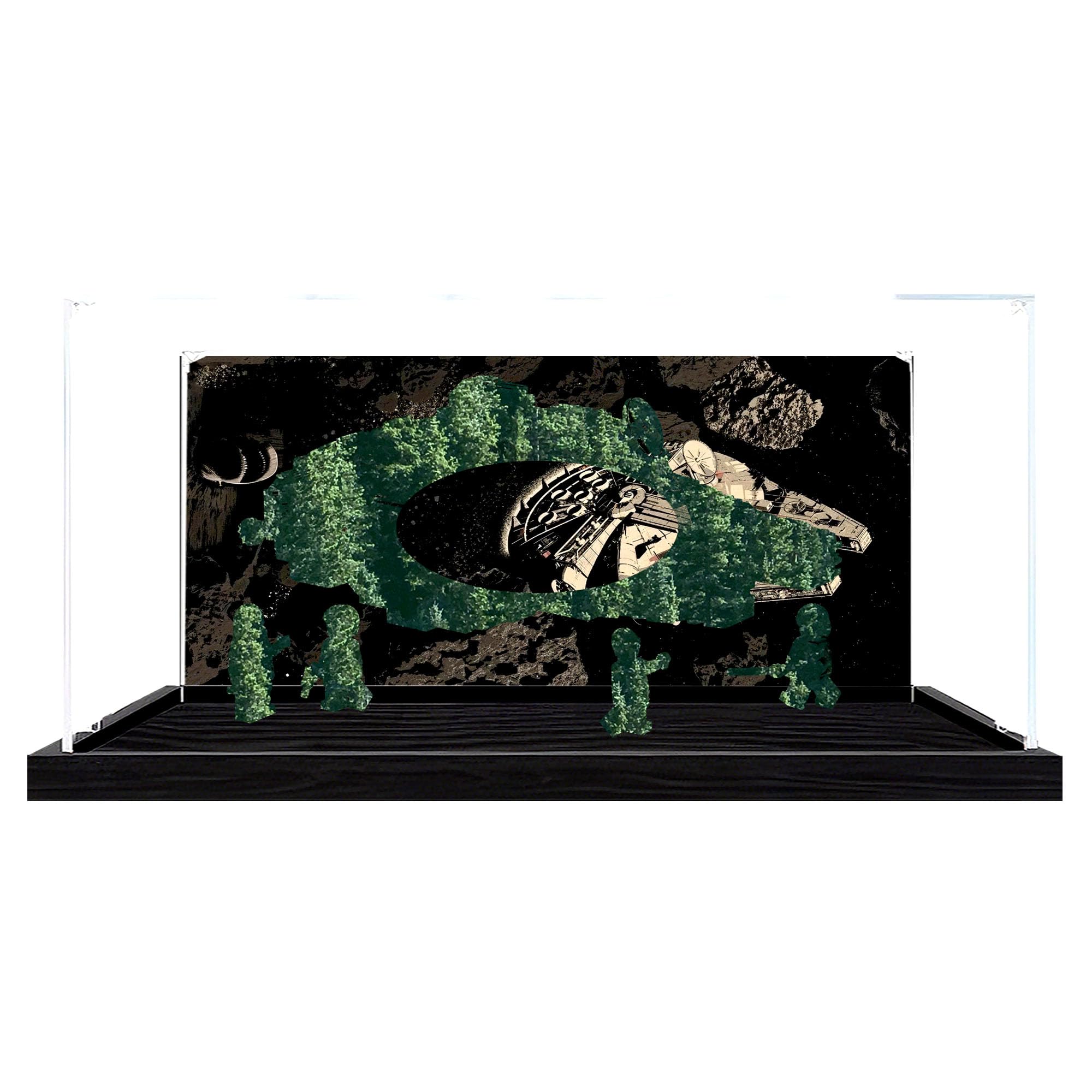 Ddxmml Background A Dustproof Display Case Compatible With Le-Go 75426 Sets (Background A)