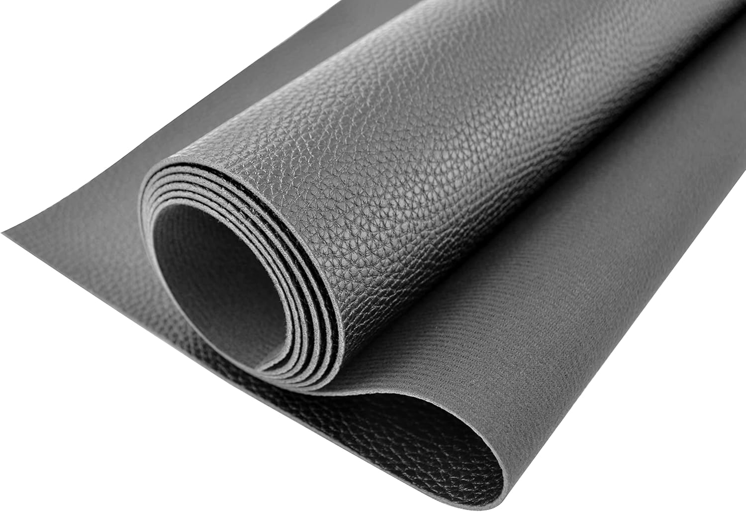 Wento 2.0mm Thick Faux Leather Fabric 54''x12'' Black PU