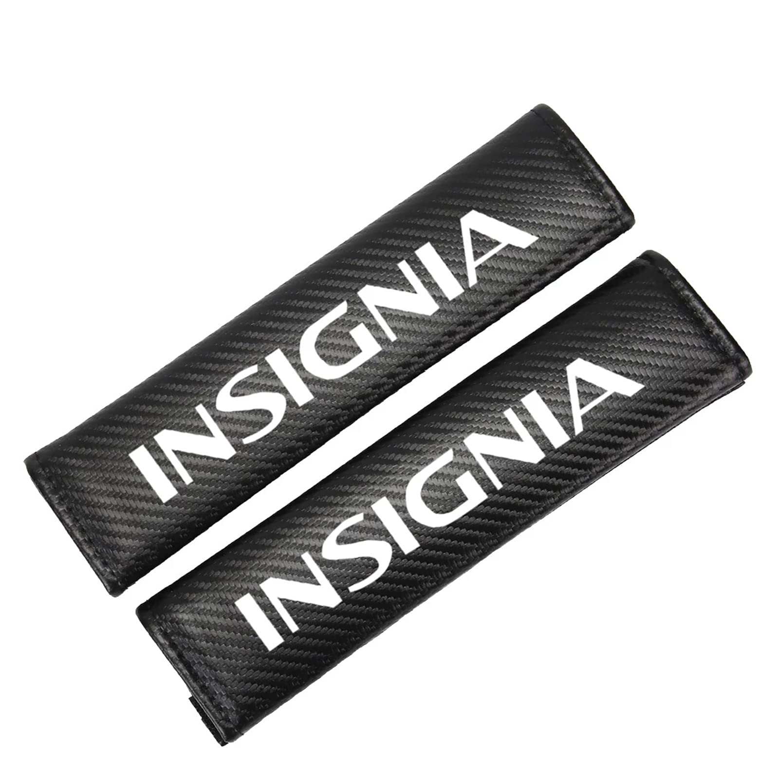 Eagleg Women's Black 2 Pcs Carbon Fibre Car Seat Belt Pads, For Op-El Insignia, Comfort Seatbelt Padding Shoulder Protector Cover Car Harness Cushion Interior Styling Accessories,