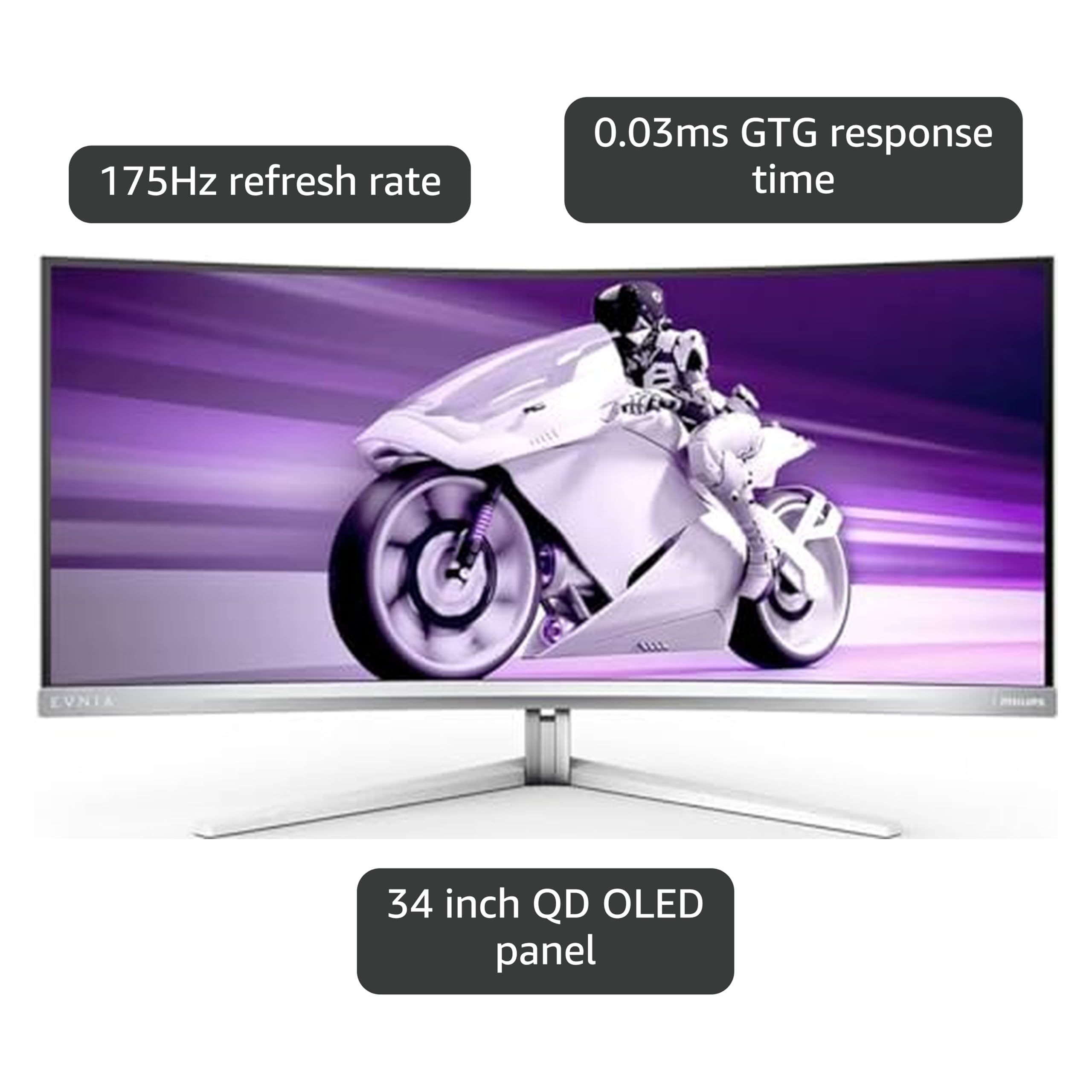 Amazon.co.jp: PHILIPS Evnia 34M2C8600 QD OLED 湾曲ゲーミング