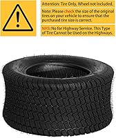 Vista 7 de 23 x 10.50-12 neumáticos para carrito de golf para cortacésped 23/10.50-12 neumáticos de césped y tractor de jardín 23x10.50x12 sin cámara 4PR Juego