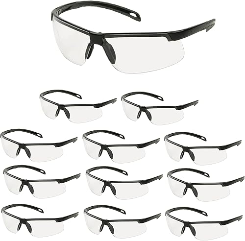 Pyramex SB8610DTM Ever-Lite SGafas Clr H2MAX ANiebla con Marco Blk (12 pares)