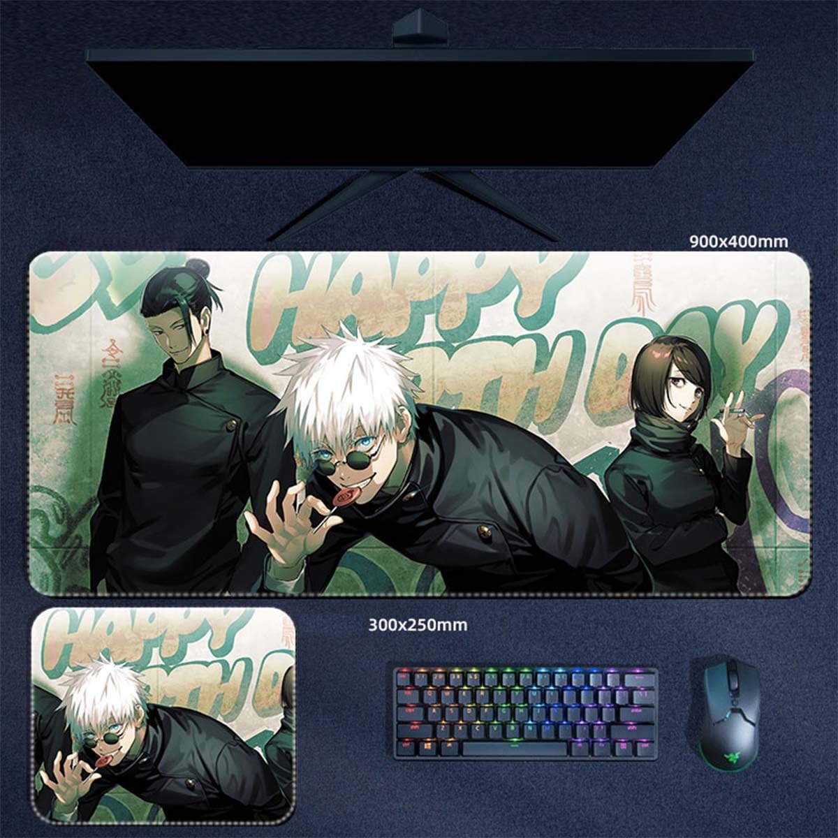Amazon.co.jp: 呪術廻戦 マウスパッド 五条悟 プレイマット 大型