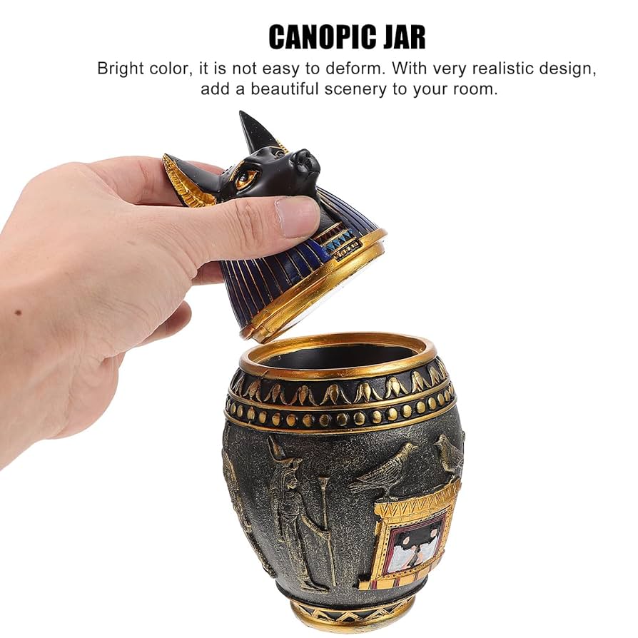 Amazon｜SEWACC エジプトのカノピック瓶 古代エジプトの収納瓶