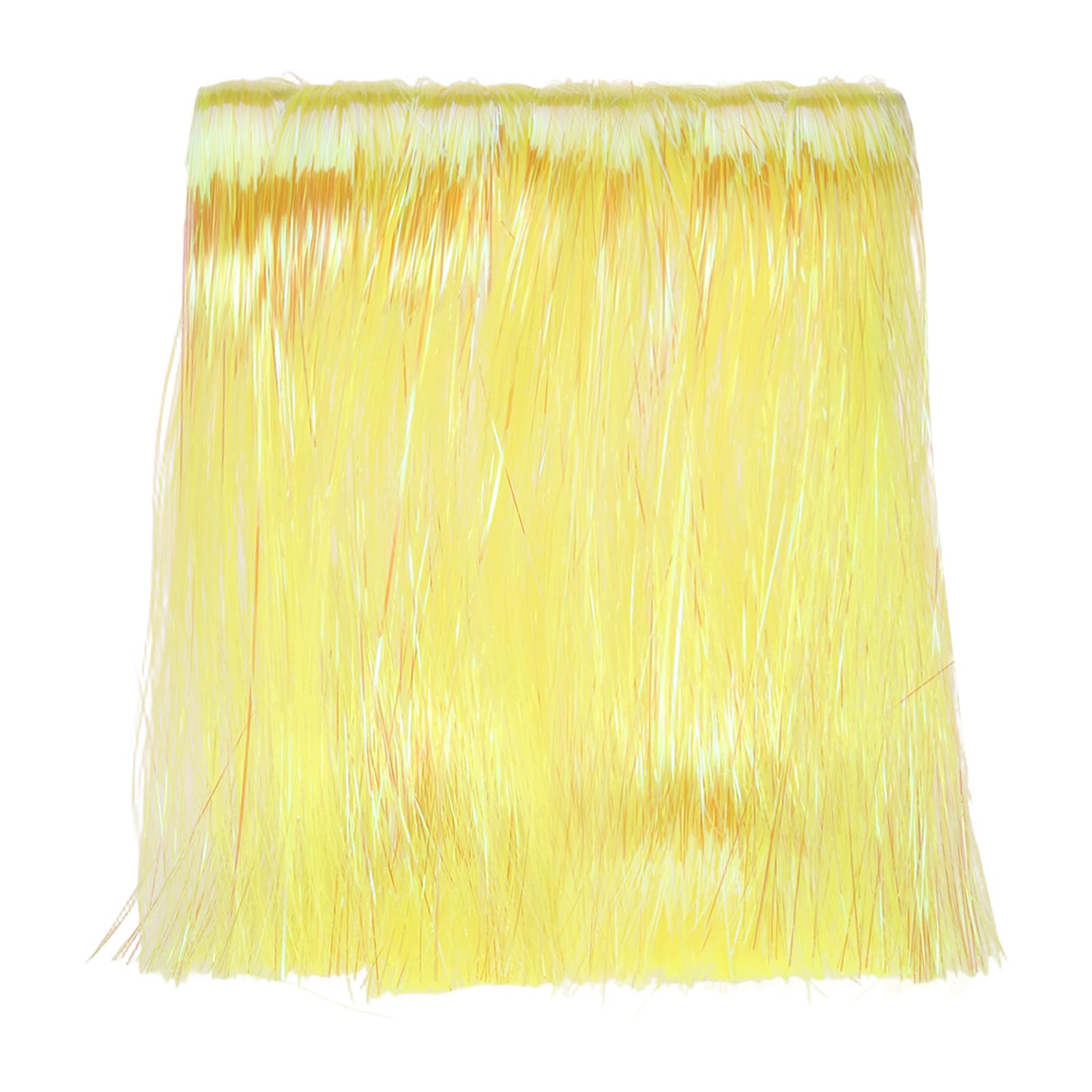 YELARXI Fly Tying Materials, Crystal Flash Line Fly Tying Material Holographic Flash Sparkle Dry Streamer Tube String 20 Pcs & 12" & Yellow for (Fishing Jig/Streamer Lure Making)