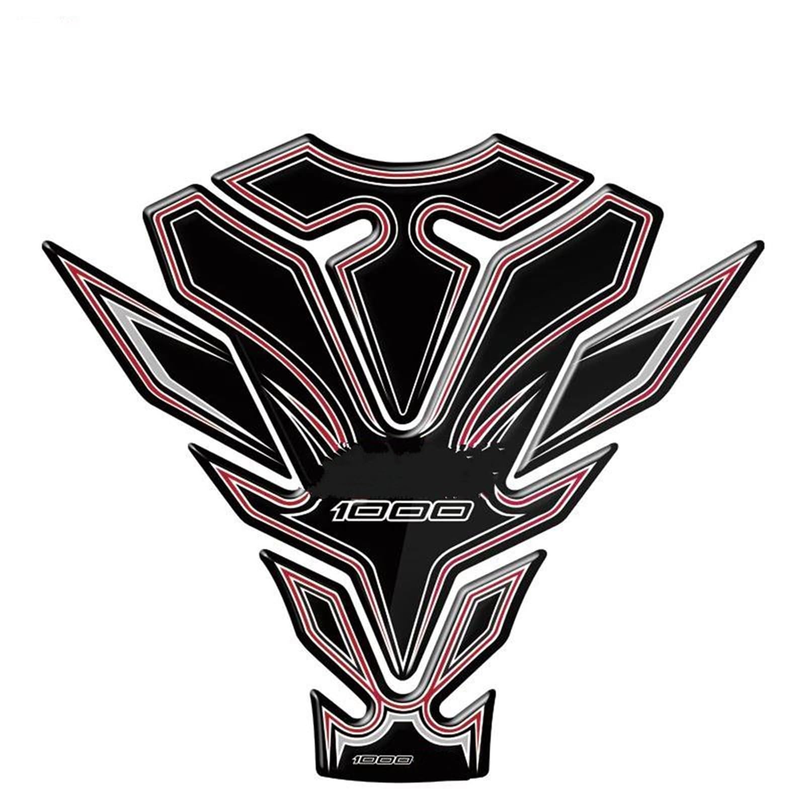 for Z1000SX 2017 2018 3D Motorcycle Emblem Protector Sticker Fishbone Decals GFVFGNLNNA(1 Piece 7)