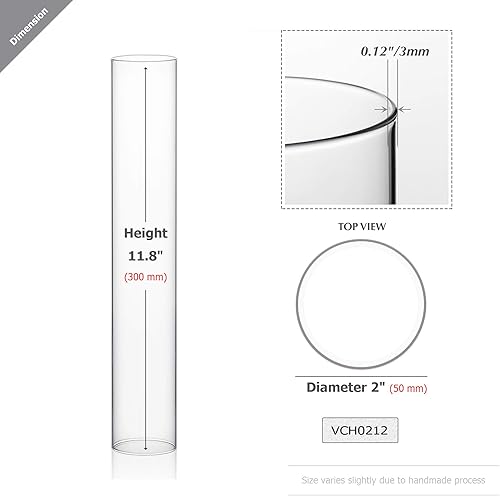 Miniatura 2 de WGVI - Cilindro portavelas de vidrio