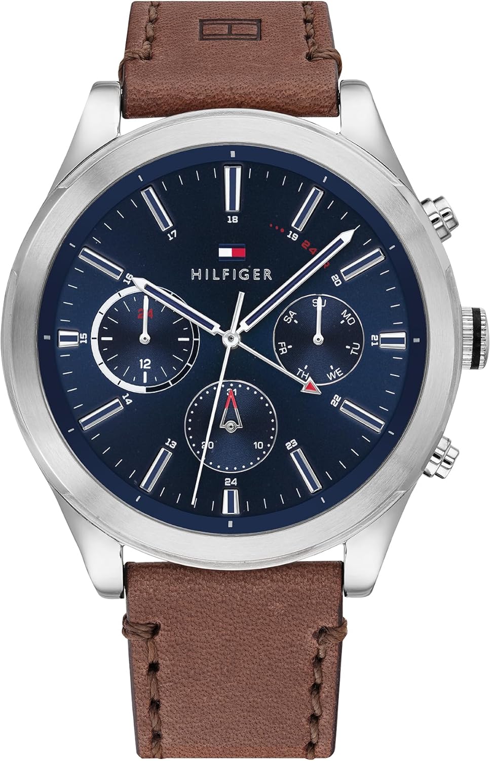 Reloj Tommy Hilfiger multifunción para Hombre 1 Tommy Hilfiger Reloj analógico multifunción de Cuarzo para Hombre con Correa de Cuero o Acero Inoxidable