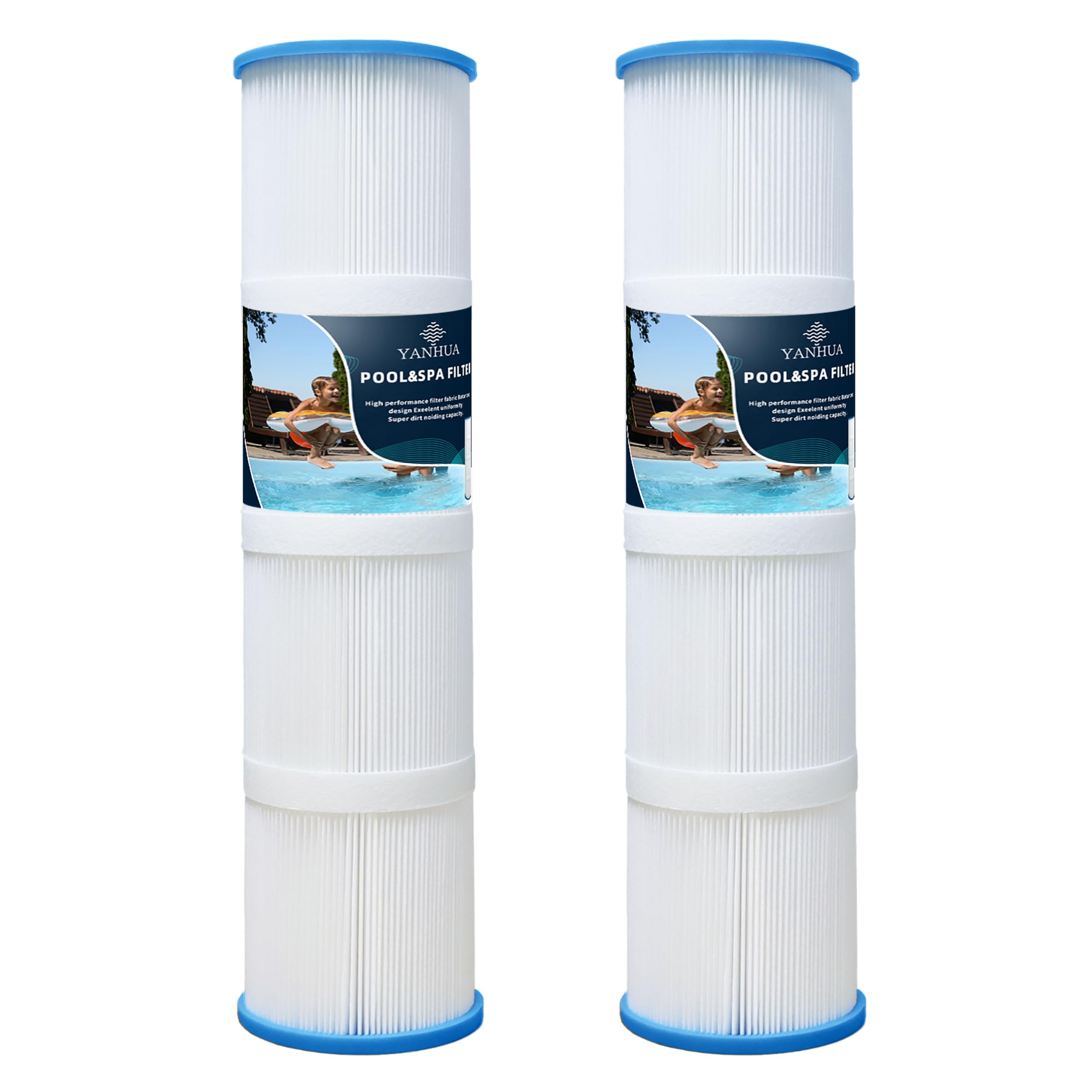 YANHUA Filtro de spa para filtro de bañera de hidromasaje, compatible con PRB75, para Unicel C-4975, para Darlly 40751, para Filbur FC-2395, SC733, área de filtración de 75 pies cuadrados (PRB75-2PCS)