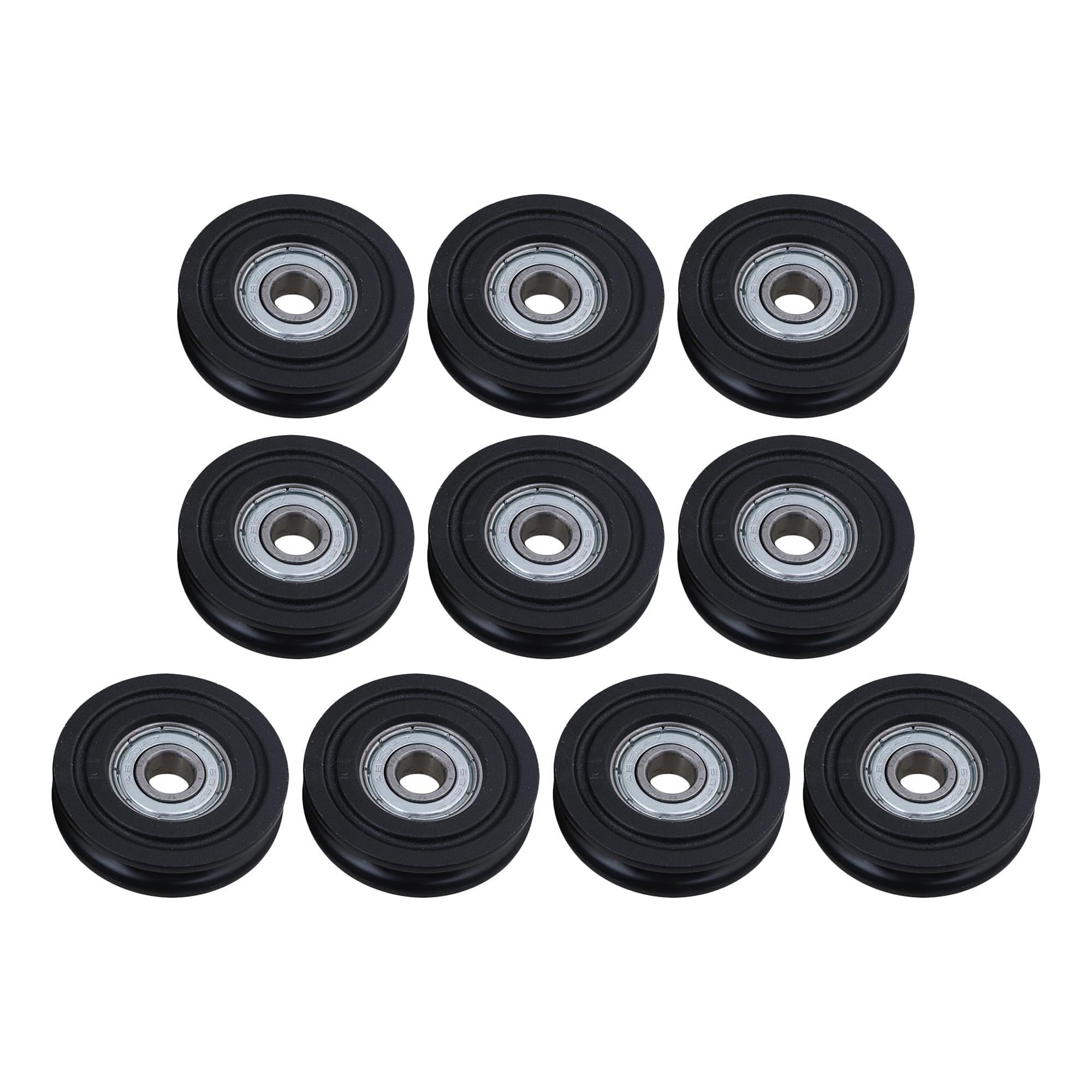 Poulies de câble en acier noir 8x40 mm pour aménager votre atelier suspendu