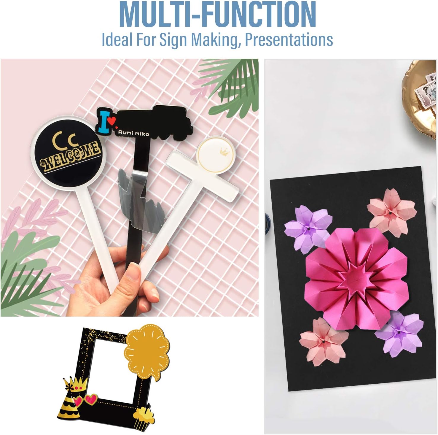 Golden State Art, Pack of 10, 3/16" Thick, 5x7 Black Foam Boards (5x7, Black) : Electronics