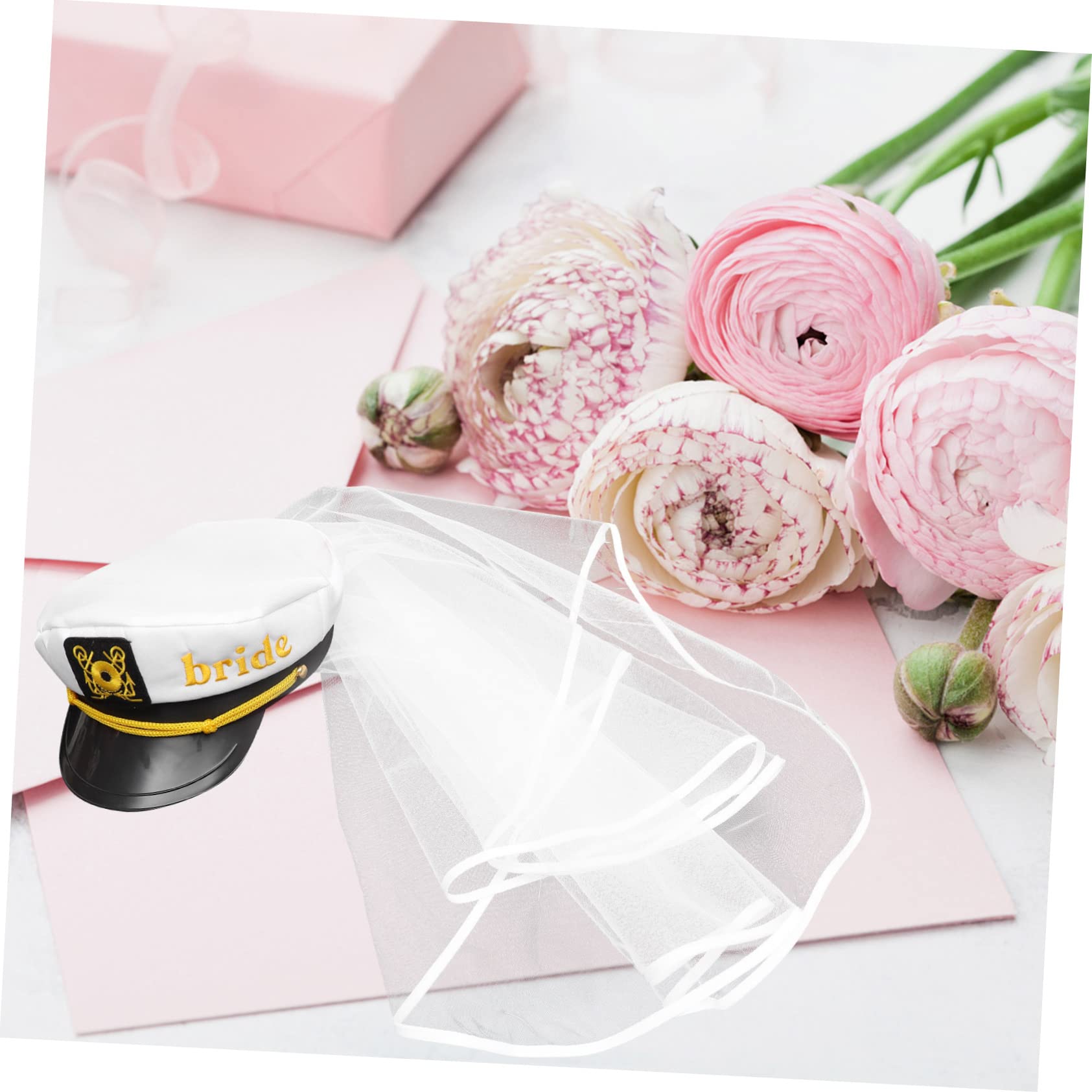PRETYZOOM 3 Uds Sombrero De Nupcial Sombrero De Novia Velo Despedida De Soltera Fiesta s De De Con Velo Decoraciones Nupciales Yate