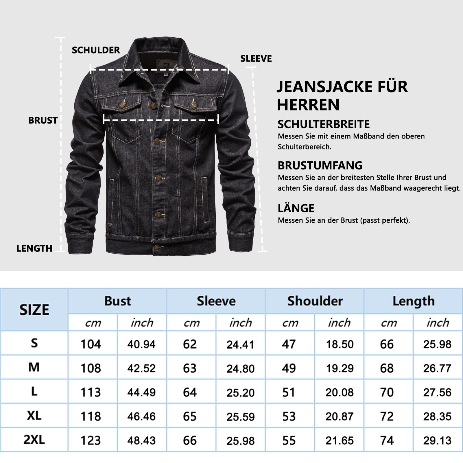 Giacca di jeans da uomo Giacche in denim lavato, giacca da mezza stagione primaverile autunno cappotto vintage giacca da uomo classica denim cargo coat slim fit giacca transizione