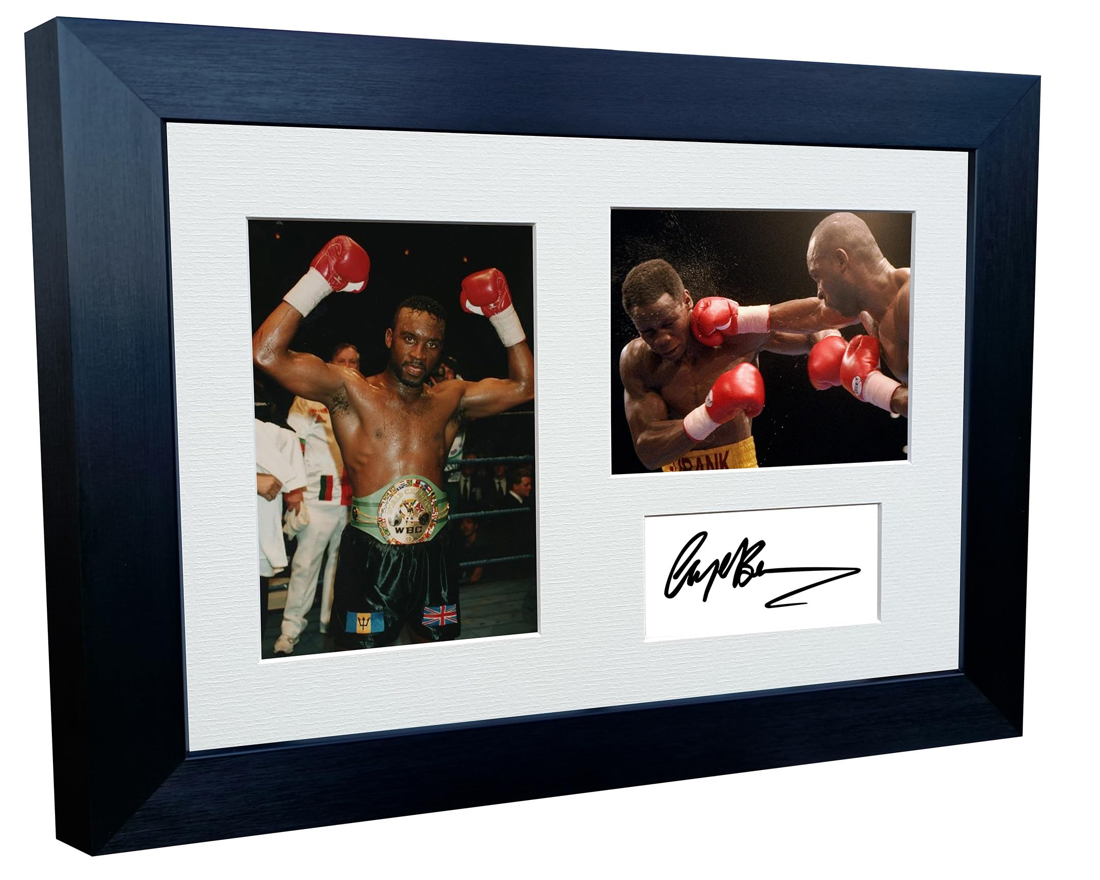 Kitbags & Lockers 12x8 A4 Signed Nigel Benn Dark Destroyer Boxing Autographed Photo Photograph Picture Frame Signature Poster Gift Triple