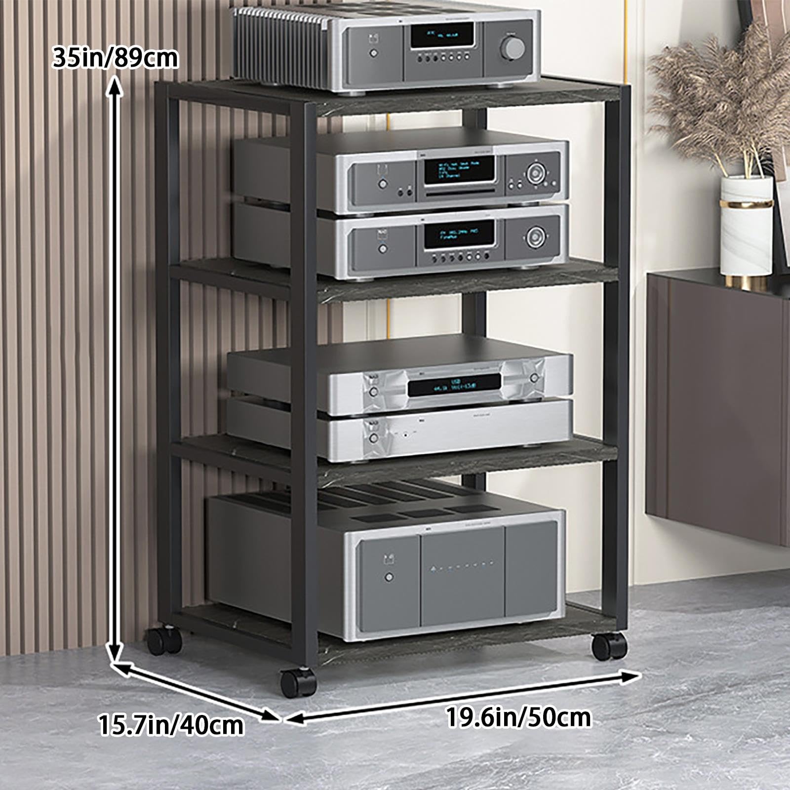 Supporto Altoparlante HiFi 2/3/4/5 Livelli con Ruote
