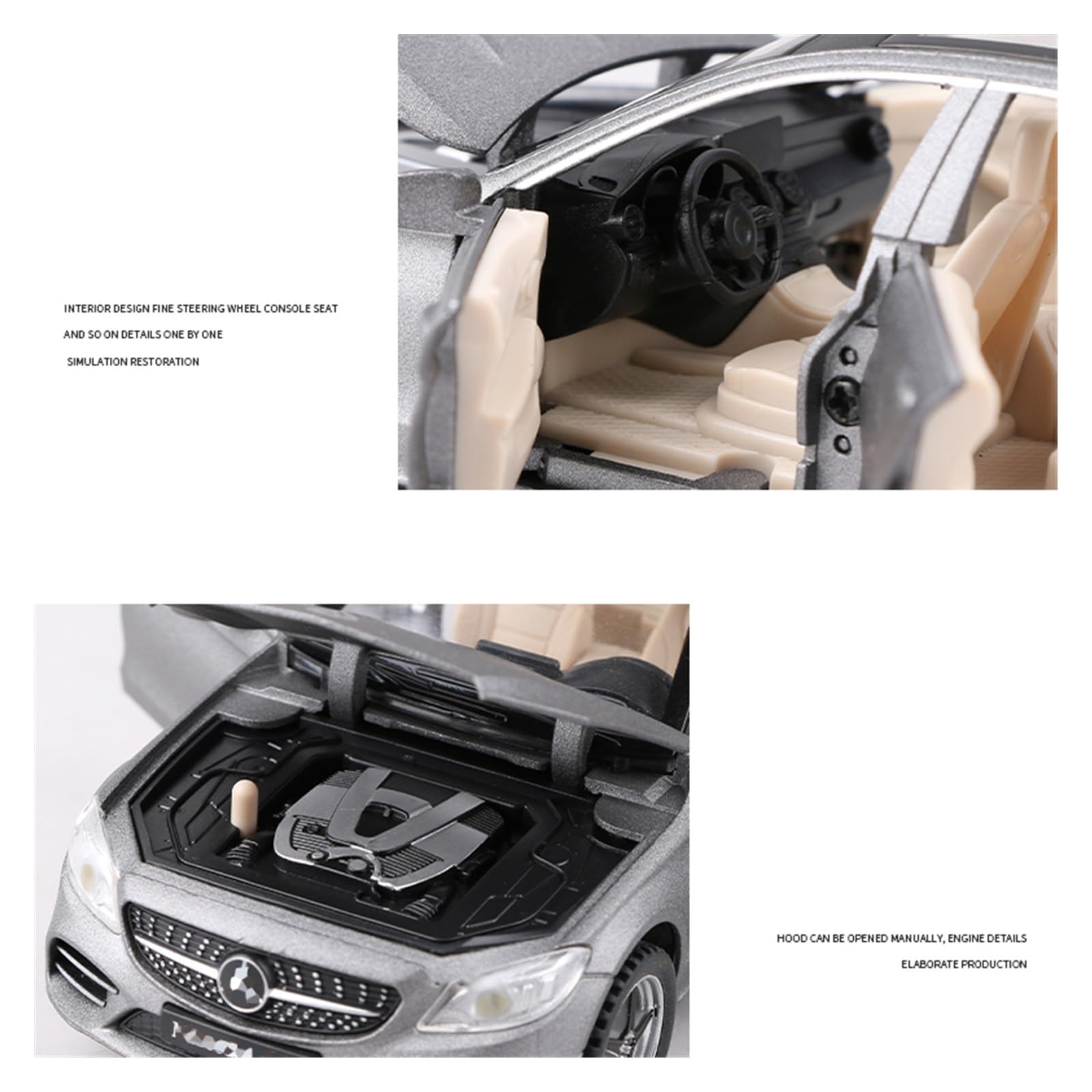 1:32 Per C260 Sport In Lega Pressofusa Modello Di Auto Giocattolo In Metallo Da Collezione Regalo(White,With box)